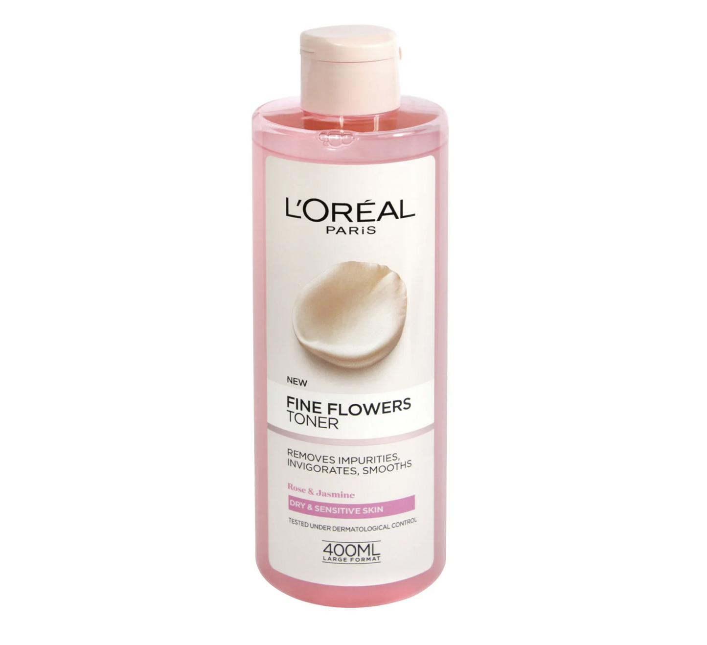 L'Oréal Paris Fine Flowers Toner Rose & Jasmine for Dry & Sensitive Skin 400ml