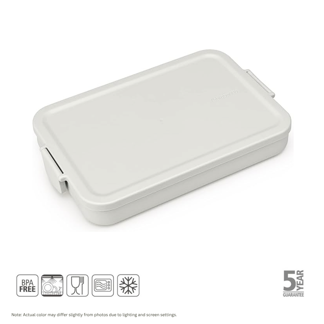 BRABANTIA Make & Take Lunch Box, Flat (Light Grey) - 1 pc.