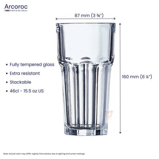 ARCOROC Granity Hiball Glass – 46cl (Set of 6)