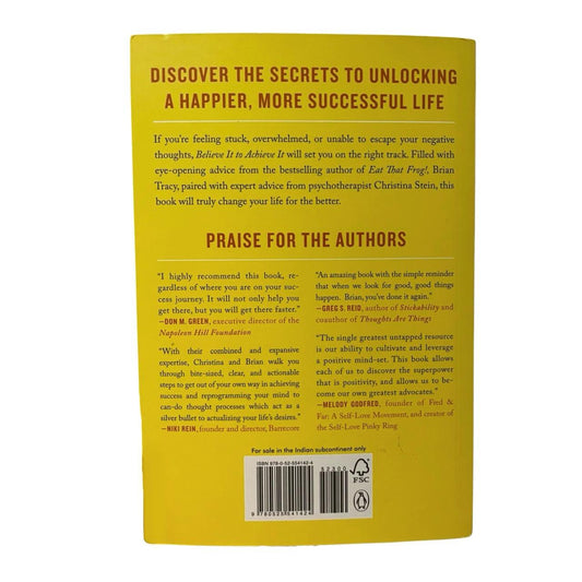 Believe It to Achieve It - Paperback
