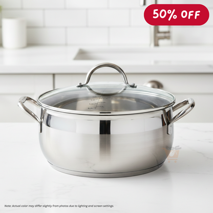BERGNER Gourmet Series Casserole (28cm / 8L) - Stainless Steel BG6565