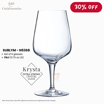 CHEF&SOMMELIER Sublym 35cl (11.75oz) Stemmed Glass (Set of 6) - N3568 (Crystalline)