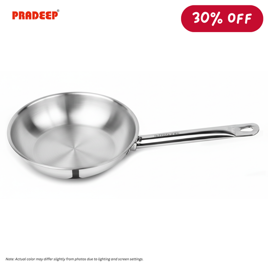 PRADEEP High-polish Stainless Steel Frypan 30cm (without lid) - P1165