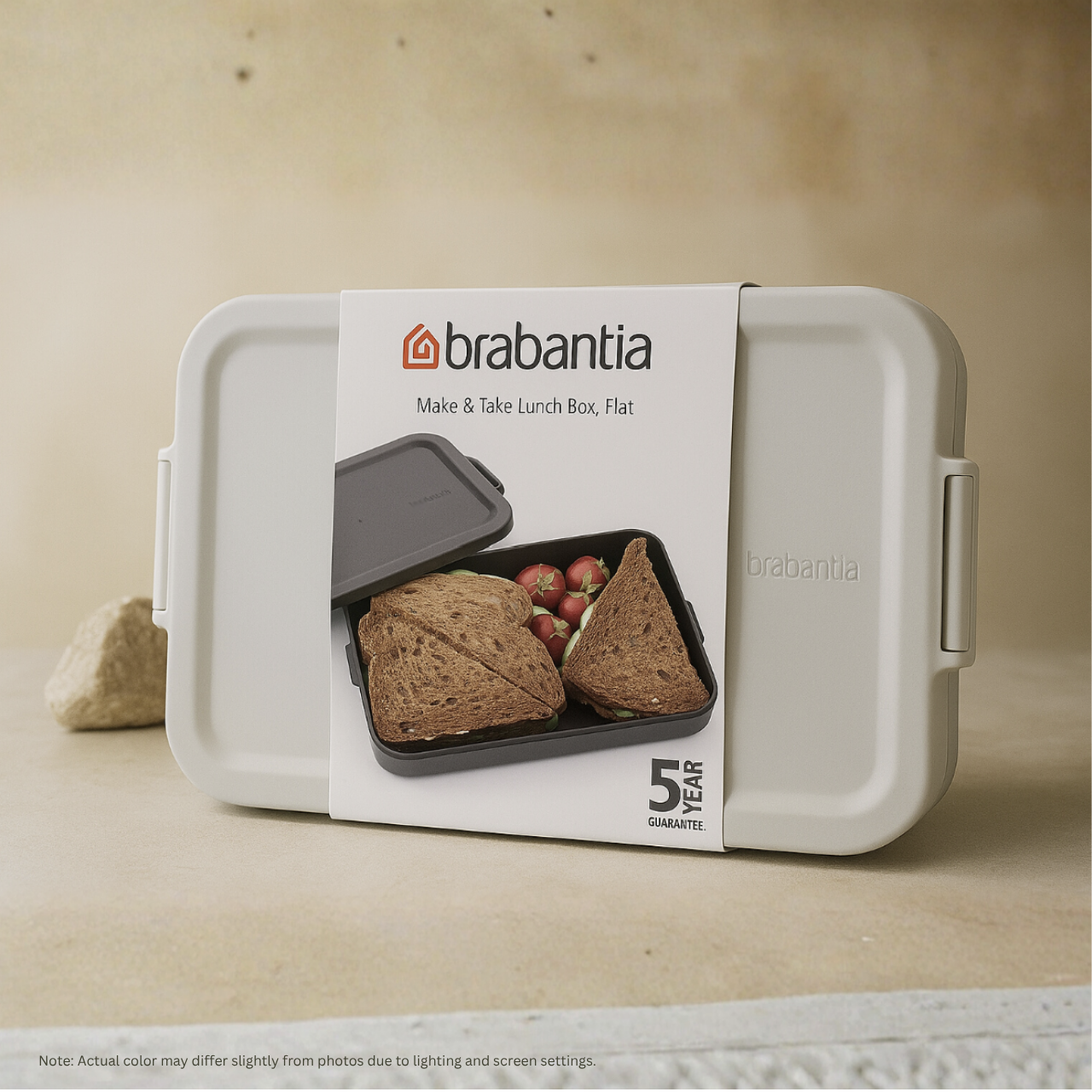 BRABANTIA Make & Take Lunch Box, Flat (Light Grey) - 1 pc.