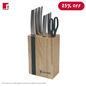 BERGNER Keops Steel 7-piece Knife Set - BG4176MM