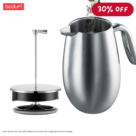 BODUM Columbia (French Press) Double Wall Stainless Steel Coffee Maker 3cups - B1303