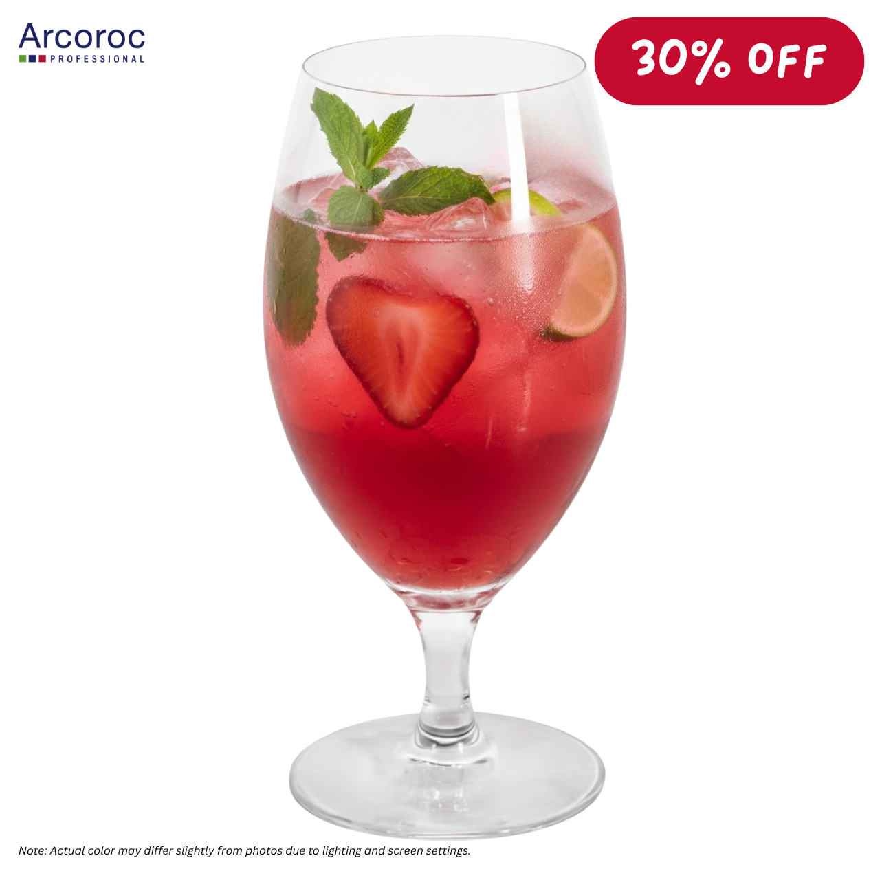 ARCOROC Malea 6-piece Stem Glass Set, 47cl (15.25 oz)