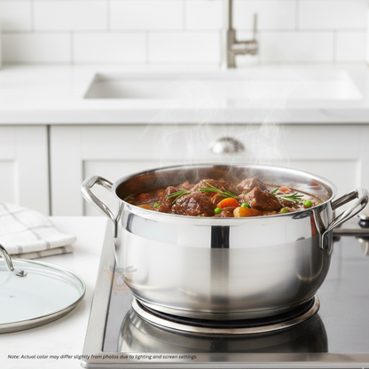 BERGNER Gourmet Series Casserole (28cm / 8L) - Stainless Steel BG6565