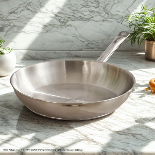 PRADEEP High-polish Stainless Steel Frypan 30cm (without lid) - P1165