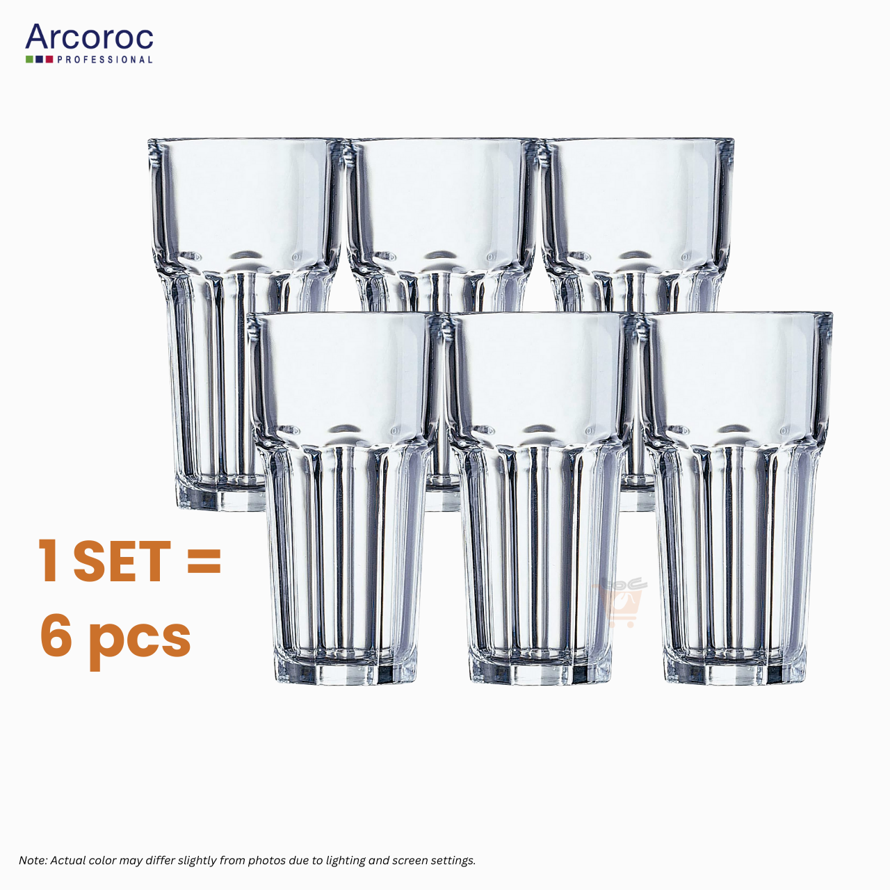 ARCOROC Granity Hiball Glass – 46cl (Set of 6)