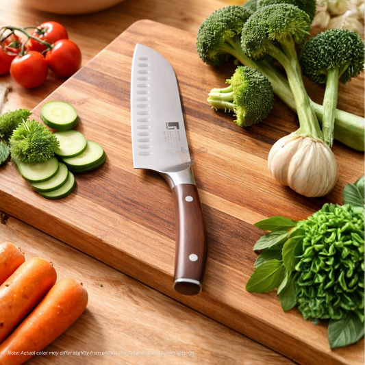 BERGNER Wolfsburg SS Santoku Knife Silver/Brown