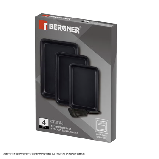 BERGNER Orion 4-Piece Carbon Steel Non-Stick Bakeware Set (Black)