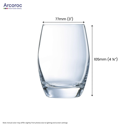 ARCOROC Malea Professional Quality Glass Tumblers - Set of 6 (30cl (10.1 oz)
