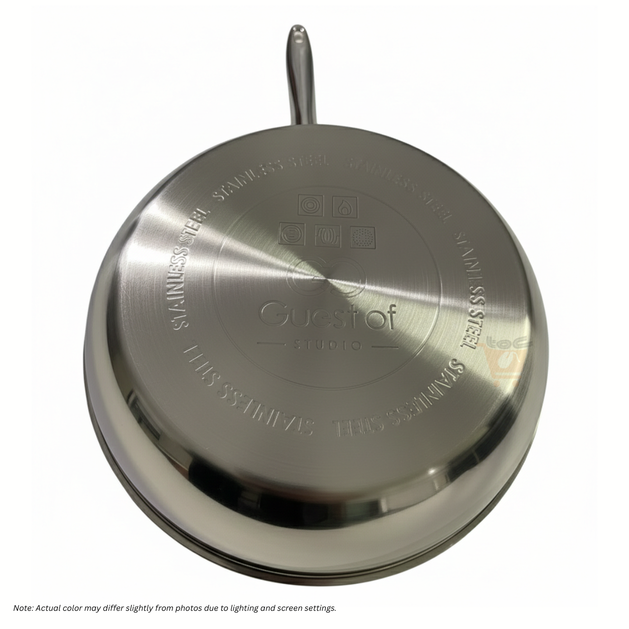 GUEST OF Non-Stick 28cm Fry Pan - Stainless Steel