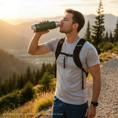 BERGNER Walking Anywhere Vacuum Bottle 500ML (Matte Green) - BG37572MGR