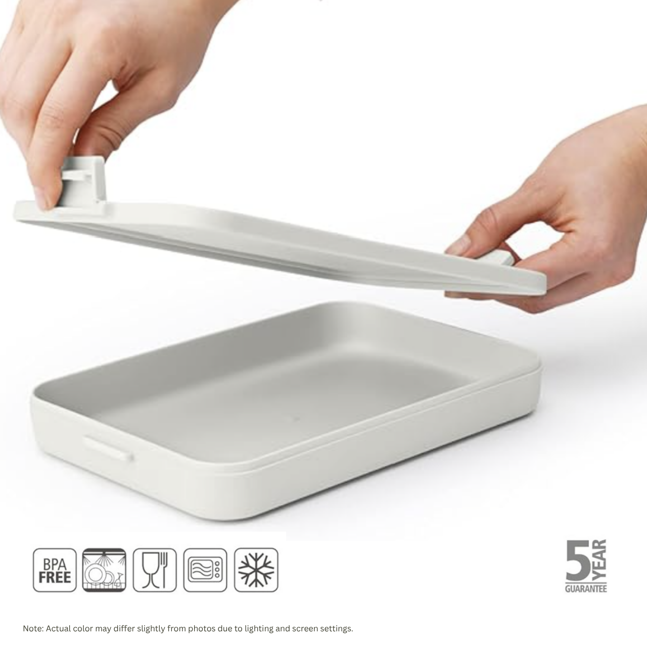 BRABANTIA Make & Take Lunch Box, Flat (Light Grey) - 1 pc.