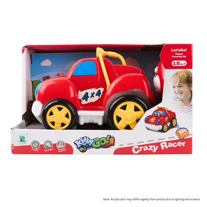 KIDDY GO!™ Crazy Racer Remote Control Wheels, Red (for ages 18 months and up) - Free AA batteries x 5