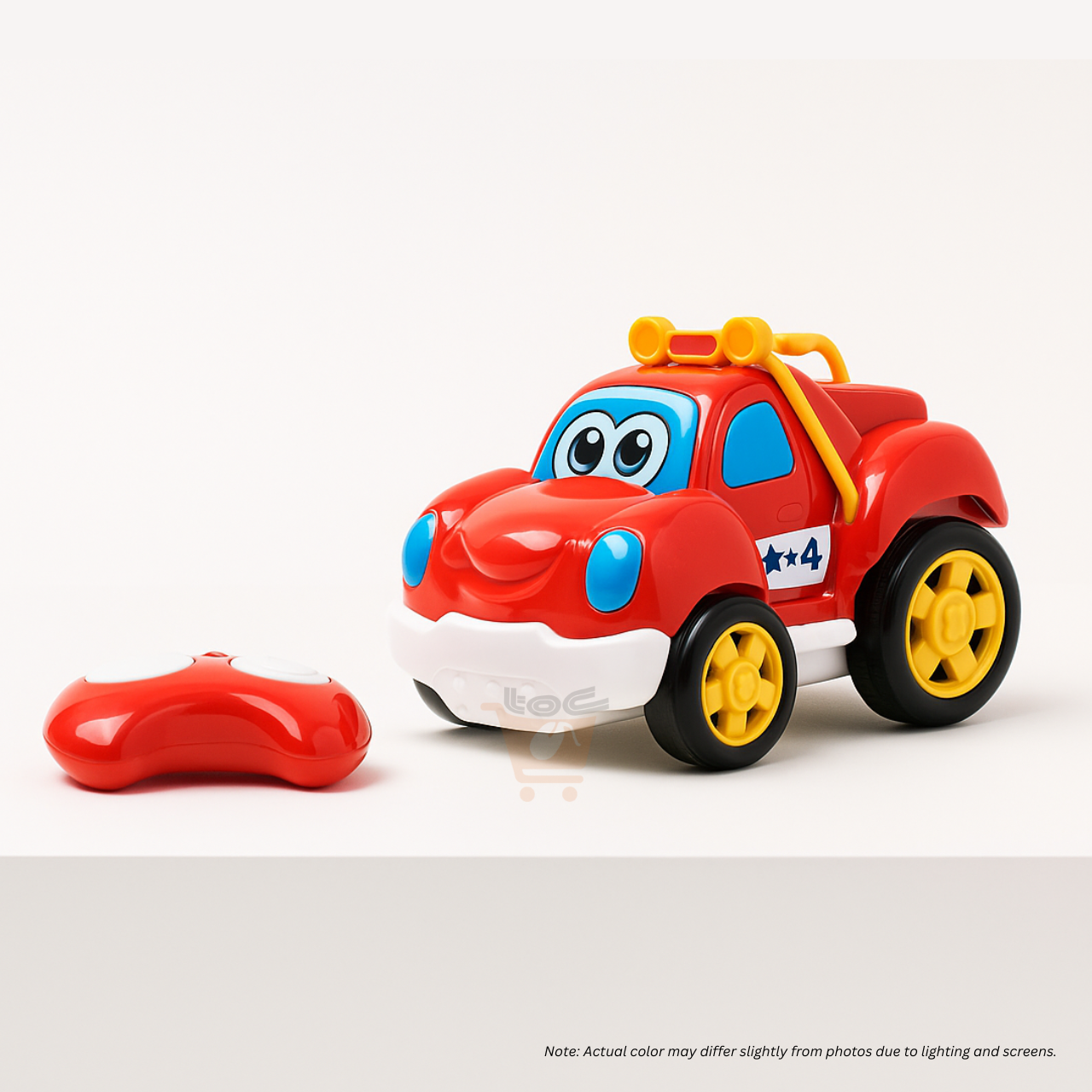KIDDY GO!™ Crazy Racer Remote Control Wheels, Red (for ages 18 months and up) - Free AA batteries x 5