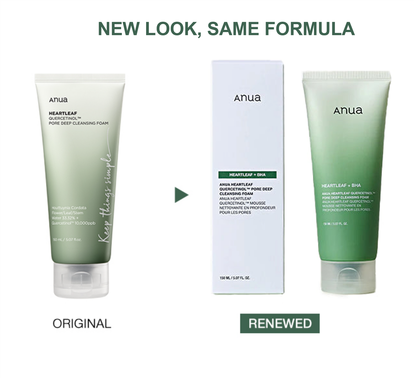 ANUA Heartleaf Quercetinol™ Pore Deep Cleansing Foam 150ml