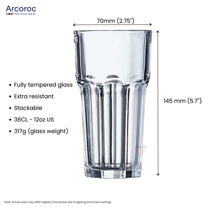 ARCOROC Granity Hiball Glass – 36cl (Set of 6)  G3655