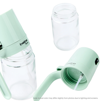 BEBE HOME Glass Oil Sprayer - Set of 2, Pistachio Green