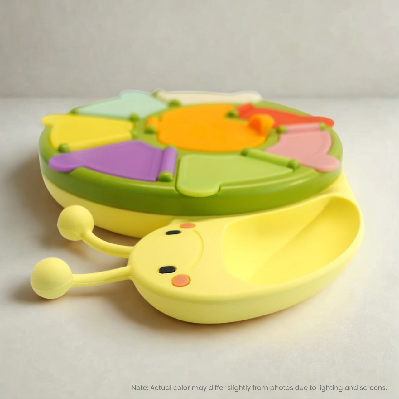 BOBABY Baby Portable Snail Snacker Box - Yellow