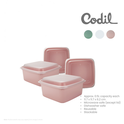 CODIL Microset 411/011 set (4-piece food storage)