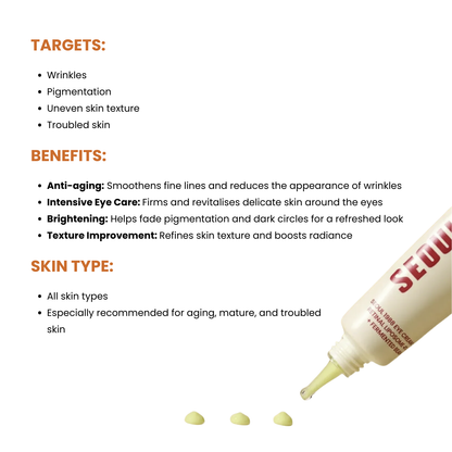 K-SECRET - SEOUL 1988 Eye Cream: Retinal Liposome 4% + Fermented Bean 30ml