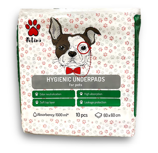 PETINO Hygienic Underpads for Pets 60x60cm | 10 pads