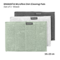 BRABANTIA Microfibre Dish (Cleaning) Pads (Set of 3 - Mixed)