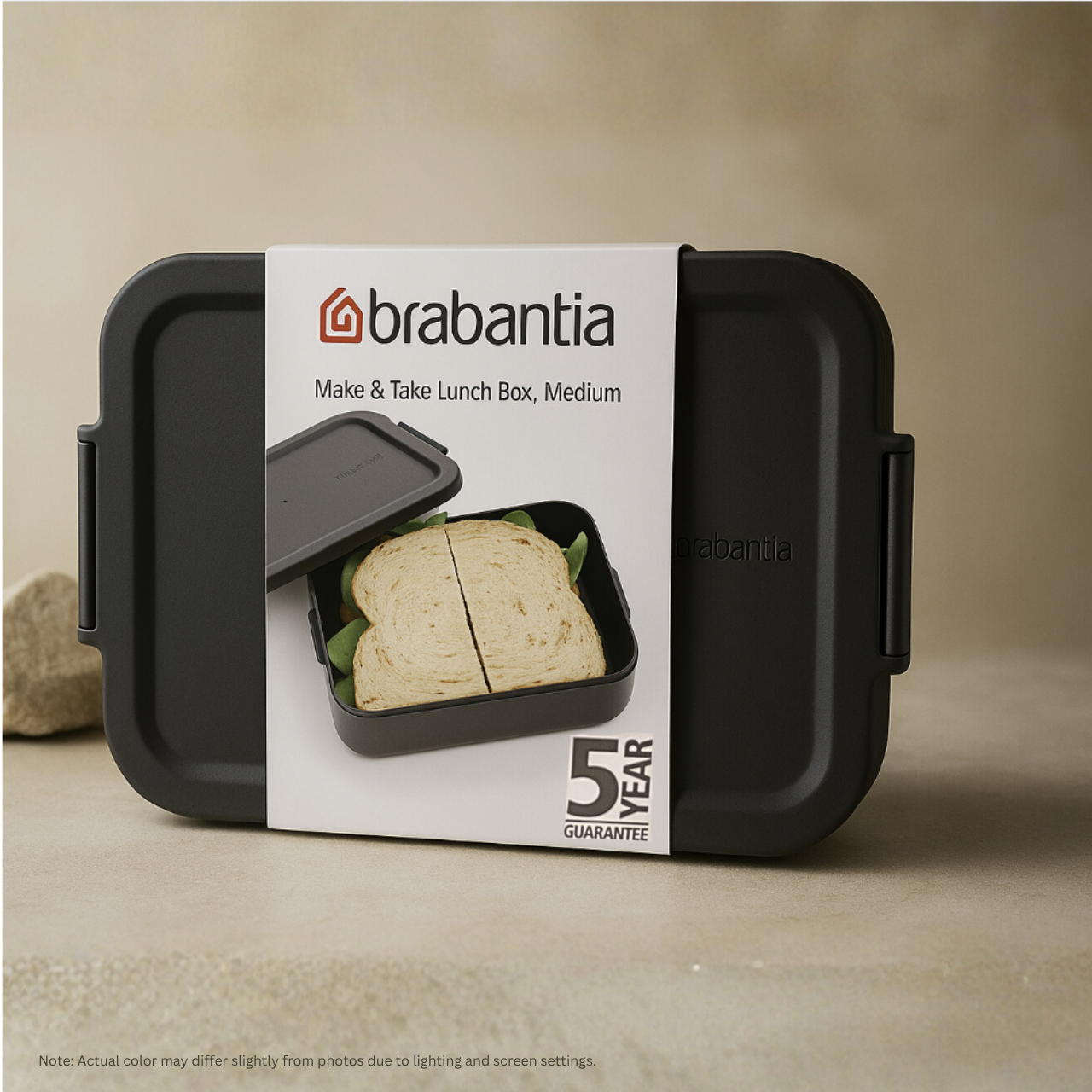 BRABANTIA Make & Take Lunch Box, Medium (Dark Grey) - 1 pc.