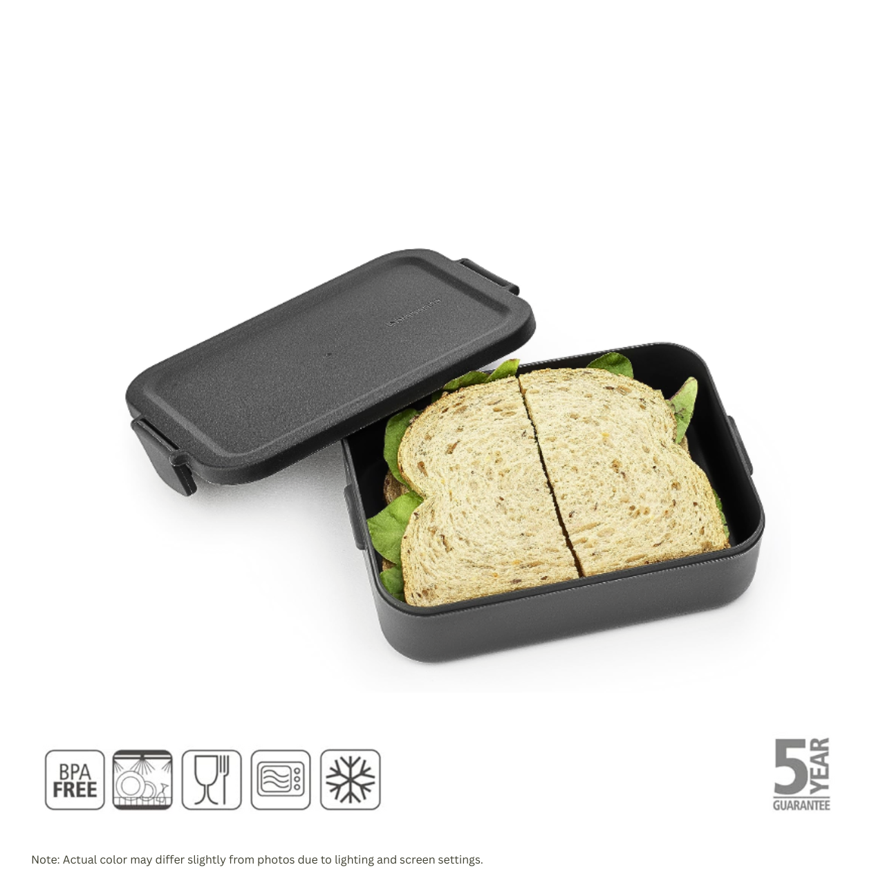 BRABANTIA Make & Take Lunch Box, Medium (Dark Grey) - 1 pc.