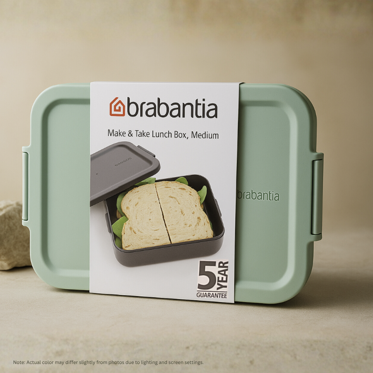 BRABANTIA Make & Take Lunch Box, Medium (Jade Green) - 1 pc.