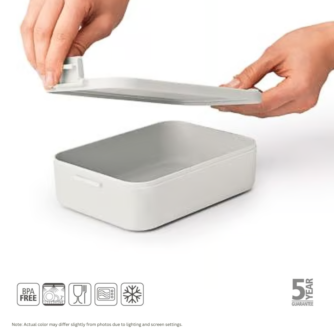 BRABANTIA Make & Take Lunch Box, Medium (Light Grey) - 1 pc.