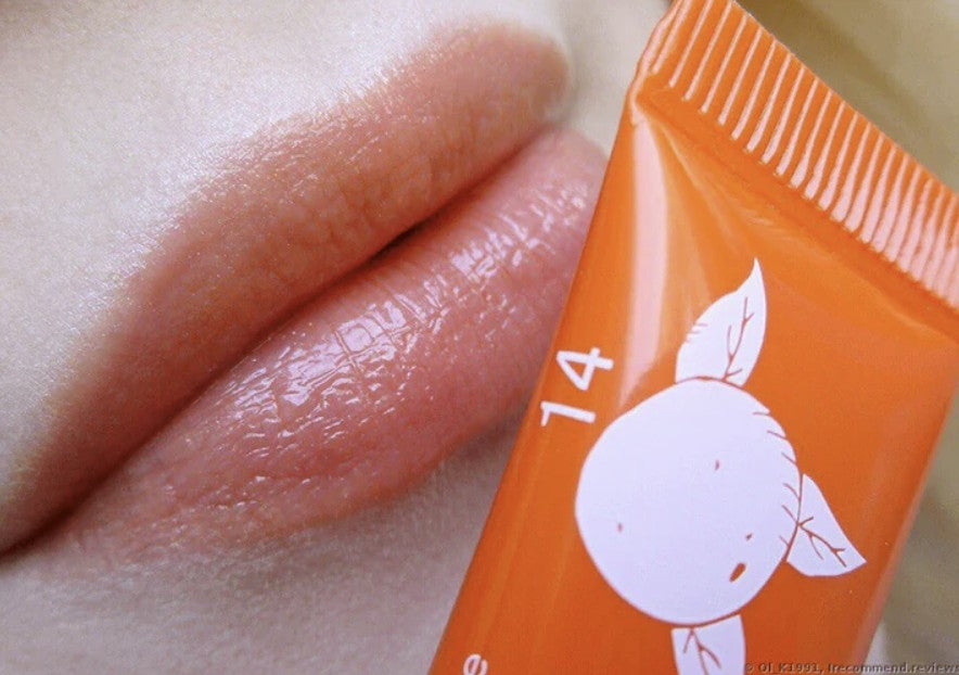 CLARINS Instant Light Natural Lip Perfector – Shade #14 Juicy Mandarin, 12 ml